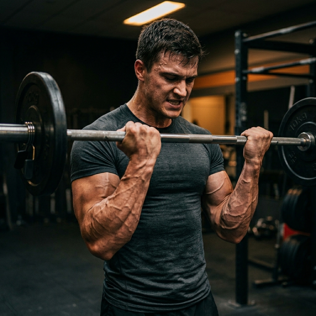 bicep workout barbell curl